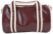 Fred Perry Classic Mini Barrel Bag - Oxblood/Ecru Cream