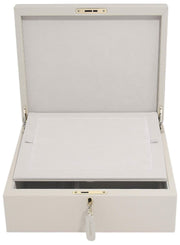 Boîte à bijoux photo de luxe de taille moyenne Stackers - Crème d'avoine