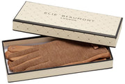Gants à Chevrons Elie Beaumont - Marron Camel