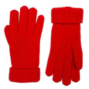 dents-ribbed-knit-gloves---berry-red-34477576
