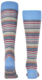Chaussettes hautes Falke Microblock - Bleu bleuet