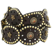 Campomaggi Bella Di Notte Stud Leather Belt - Brown