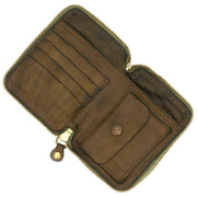 Campomaggi Floriana Laser Cashmere Purse - Military Green
