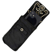 Campomaggi Siena Stud Phone Holder Bag - Black