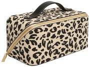 Alice Wheeler London Valise de Train à Imprimé Animal - Léopard Clair/Noir