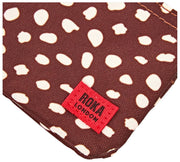 Petit portefeuille en toile recyclée Roka Carnaby - Taches marron
