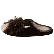 totes-toasties-novelty-applique-mule-slippers---brown-34474167