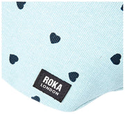 Roka Mill Hill Cotton Canvas Bum Bag - Heart Print Blue