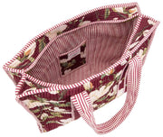 Sac cabas en velours Elie Beaumont Serendipity - Bourgogne Magnolia