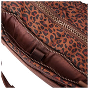 Roka Gatwick Small Recycled Canvas Duffle Bag - Mini Leopard Brown
