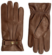 Gants en cuir de cerf Dents Whitchurch - Marron noyer