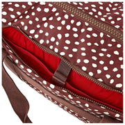 Sac de sport Roka Gatwick en toile recyclée de taille moyenne - Pois marron