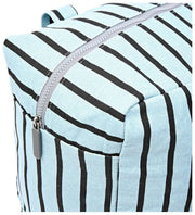 Roka Sloane Medium Cotton Canvas Shoulder Bag - Blue Stripe