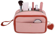 Stackers Heart Cosmetic Bag - Pink/Red