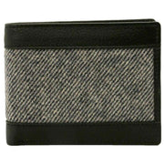 David Van Hagen Tweed Detail ID Wallet - Black/Grey