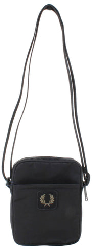 Fred Perry Petit Sac Latéral En Nylon Crinkle - Noir