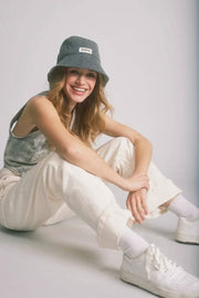 Hindbag Bob Bucket Hat - Denim Grey