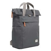 roka-finchley-a-small-recycled-canvas-backpack---faded-black-34462527