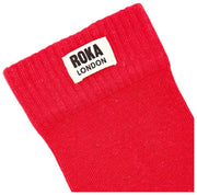 Chaussettes Roka Wimbledon Crew - Rouge Écarlate
