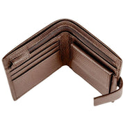 Portefeuille à deux volets Dents Aire - Marron chocolat