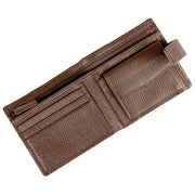 Portefeuille à deux volets Dents Aire - Marron chocolat