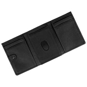 Portefeuille porte-cartes à trois volets Dents Aire - Noir