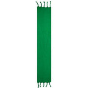 Dents Blanket Braided Tassel Scarf - Emerald Green