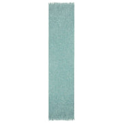 Écharpe à Franges Boucle Dents - Bleu Oeuf De Canard