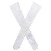 Dents Charlotte Long Opera Satin Gloves - Ivory