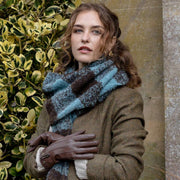 Gants en cuir à écran tactile Dents Colette - Marron châtain
