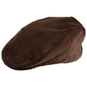 Dents Corduroy Flat Cap - Brown