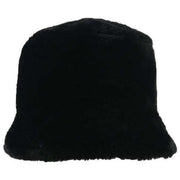 Dents Faux Fur Bucket Hat - Black