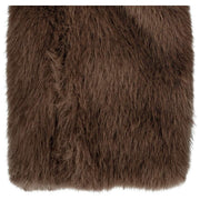 Mitaines Dents en fausse fourrure sans doigts - Mocca Brown
