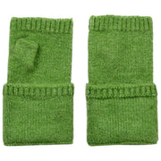 Dents Fingerless Knitted Wrist Warmers - Apple Green