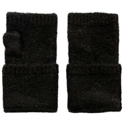 Dents Fingerless Knitted Wrist Warmers - Black