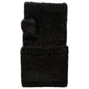 Dents Fingerless Knitted Wrist Warmers - Black
