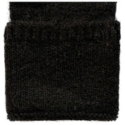 Dents Fingerless Knitted Wrist Warmers - Black