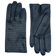 Dents Florence Perforated Leather Gloves - Navy