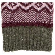 Dents Geometric Knitted Gloves - Lilac