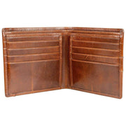 Portefeuille à deux volets Dents Itchen - Marron cognac