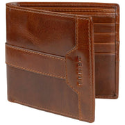 Portefeuille à deux volets Dents Itchen - Marron cognac