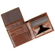 Portefeuille à deux volets Dents Itchen - Marron cognac