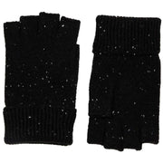 Dents Lymington Fingerless Knitted Gloves - Black