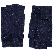 Dents Lymington Fingerless Knitted Gloves - Navy