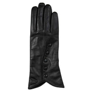 Dents Margot Wool-Lined Leather Gloves - Black