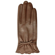 Dents Mosie Touchscreen Leather Gloves - Chestnut Brown