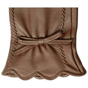 Dents Mosie Touchscreen Leather Gloves - Chestnut Brown