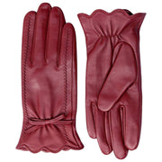 Gants en cuir à écran tactile Dents Mosie - Shiraz Burgundy