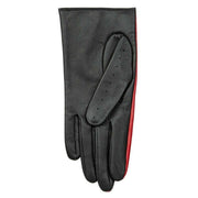 Dents Oulton Touchscreen Leather Driving Gloves - Berry Red/Black