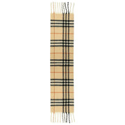 Écharpe couverture à carreaux Dents - Beige caramel/noir